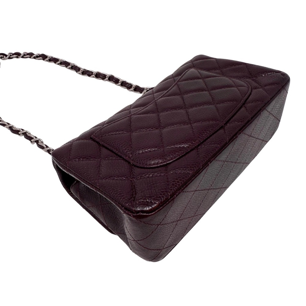 Chanel Caviar Classic Flap Mini Rectangular Burgu… - image 8